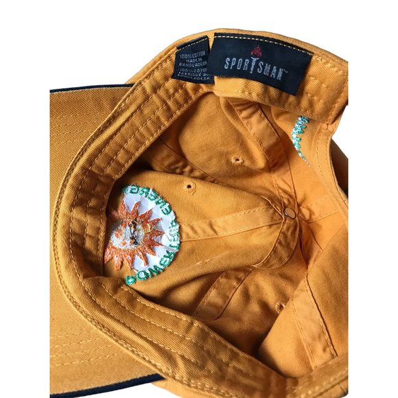 Power Trip Energy Orange Green Adjustable Cap Hat Lid Sunshine Vintage - Picture 8 of 8